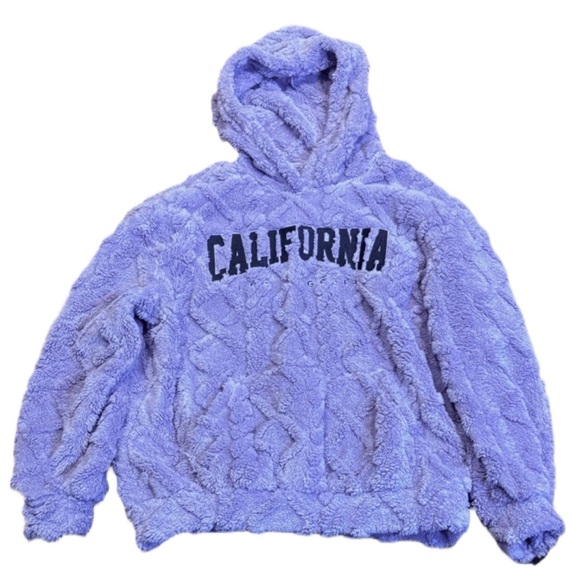 Large Cozy Purple California Hoodie EXCELLENT CONDITION! - Picture 1 of 9